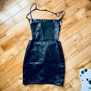 Kooka Black faux leather Dress